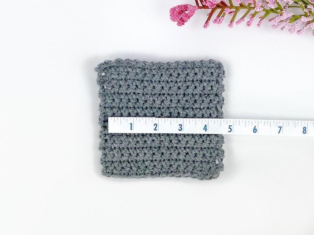 How to measure and check crochet gauge