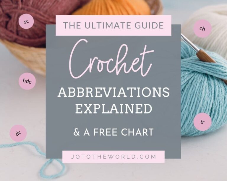 Crochet Abbreviations Explained – Master List