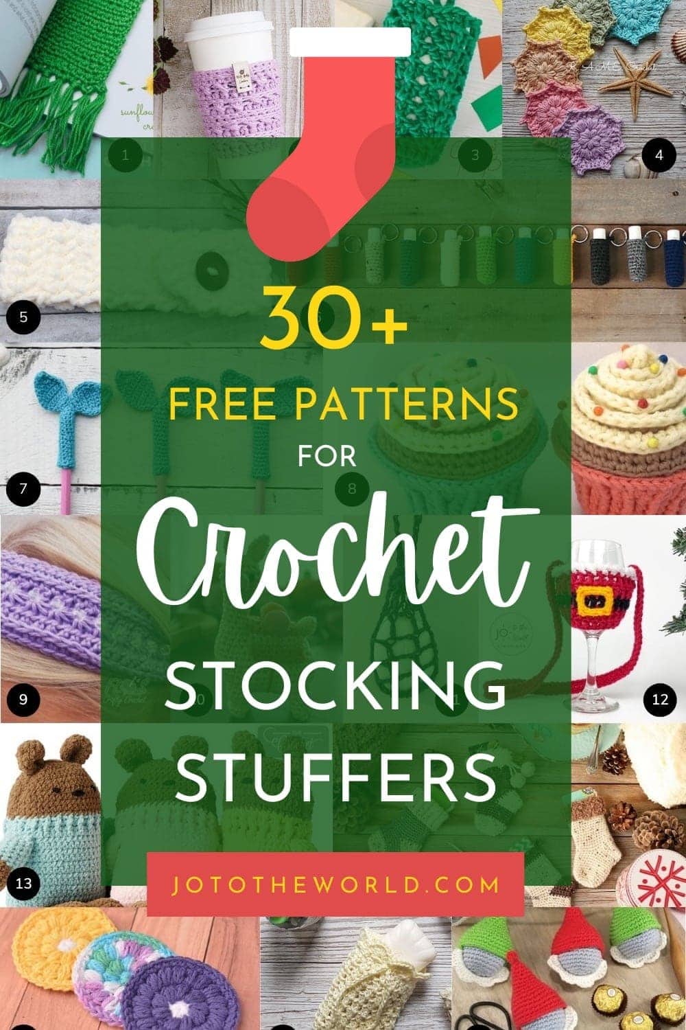 30 Free Patterns for Crochet Stocking Stuffers