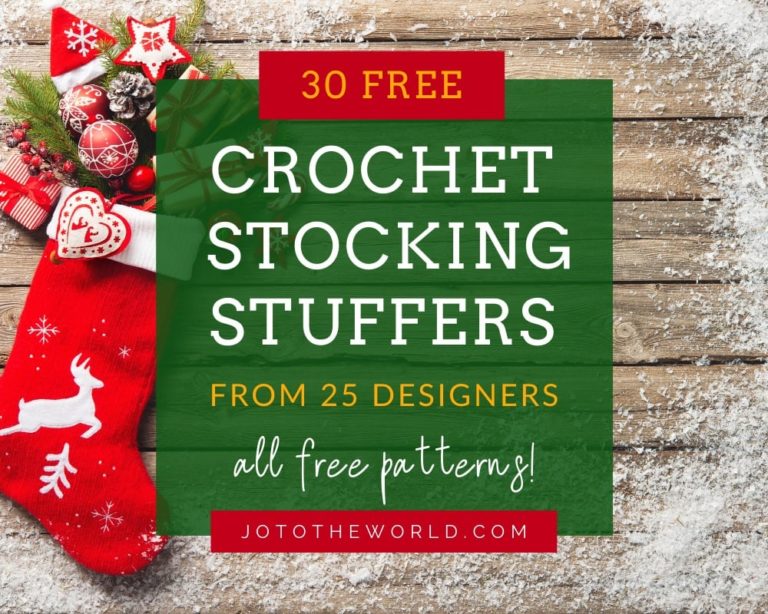 30 Free Patterns for Crochet Stocking Stuffers