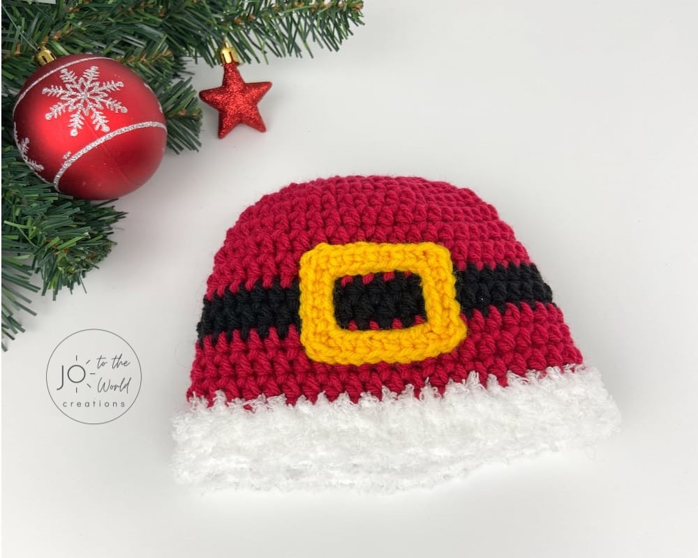Santa Baby Hat Crochet Pattern