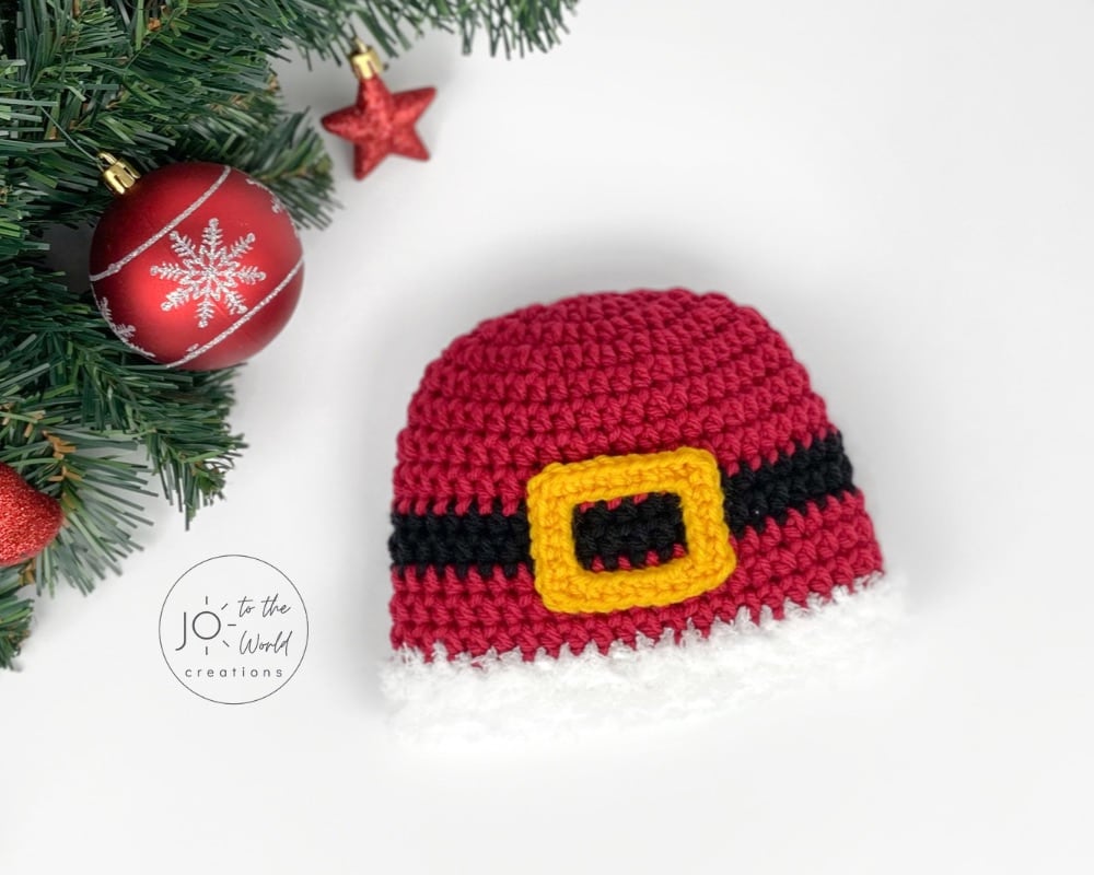Santa Baby Hat Crochet Pattern
