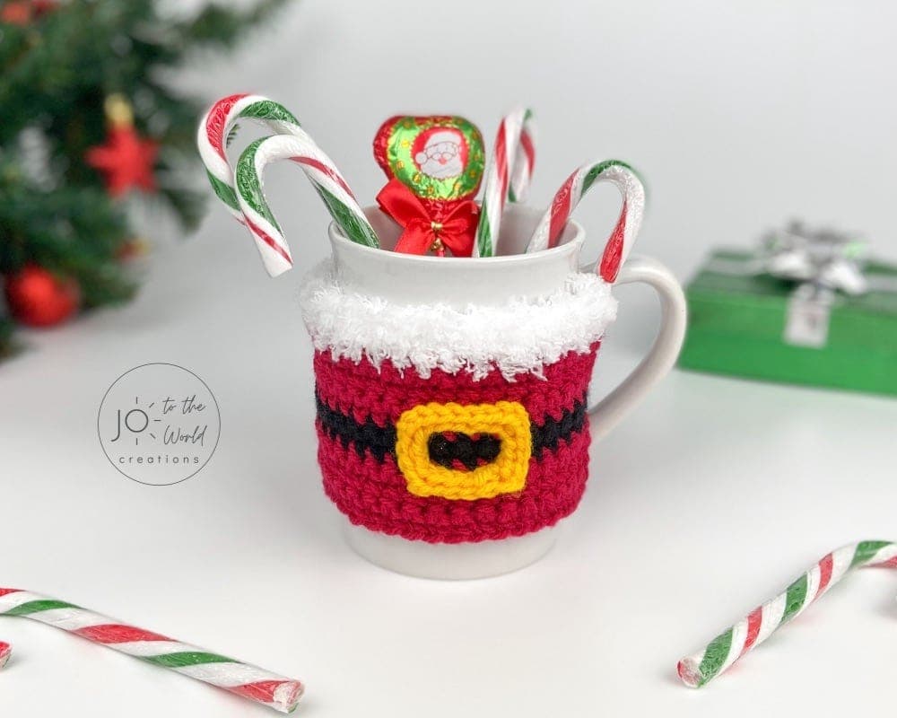 Santa Mug Cozy Crochet Pattern