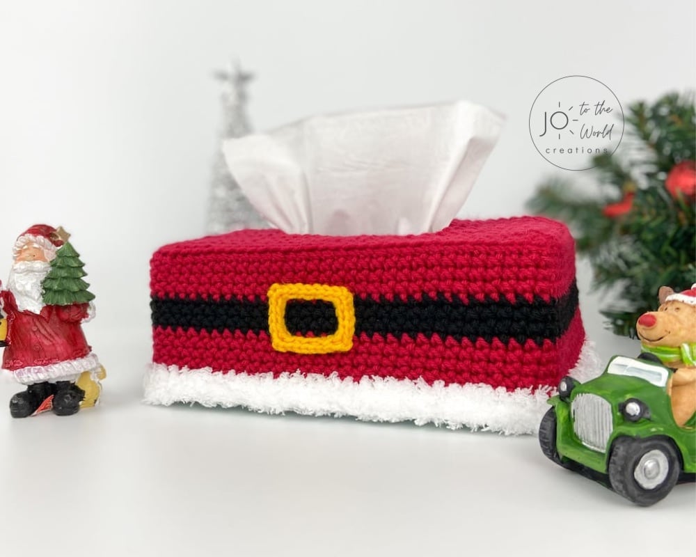 Santa Tissue Box Cover Crochet Pattern