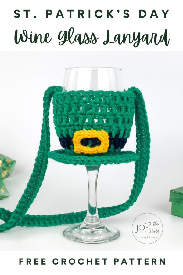 St Patricks Day Crochet Wine Glass LanyardSt Patricks Day Crochet Wine Glass Lanyard Pattern