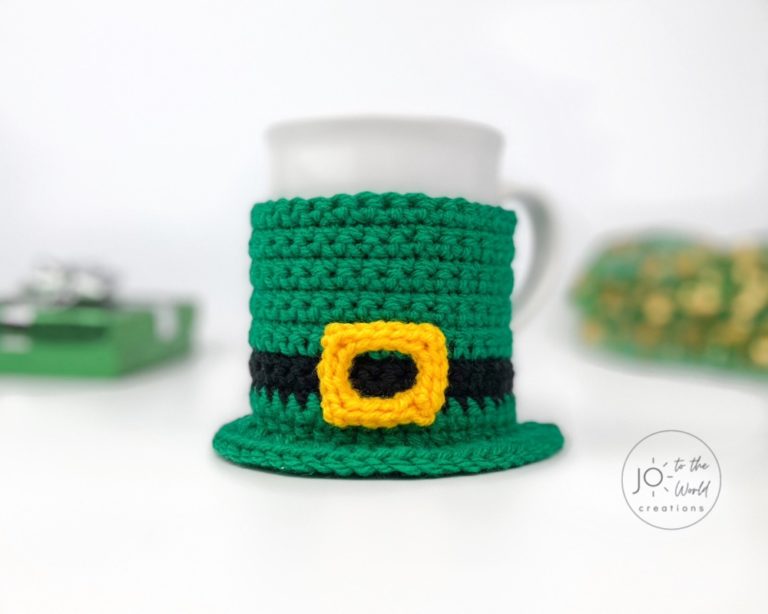 St. Patrick’s Day Mug Cozy – Free Crochet Pattern