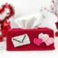 Valentines Tissue Box Cover Crochet Pattern