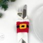 Christmas Cutlery Holder Crochet Pattern