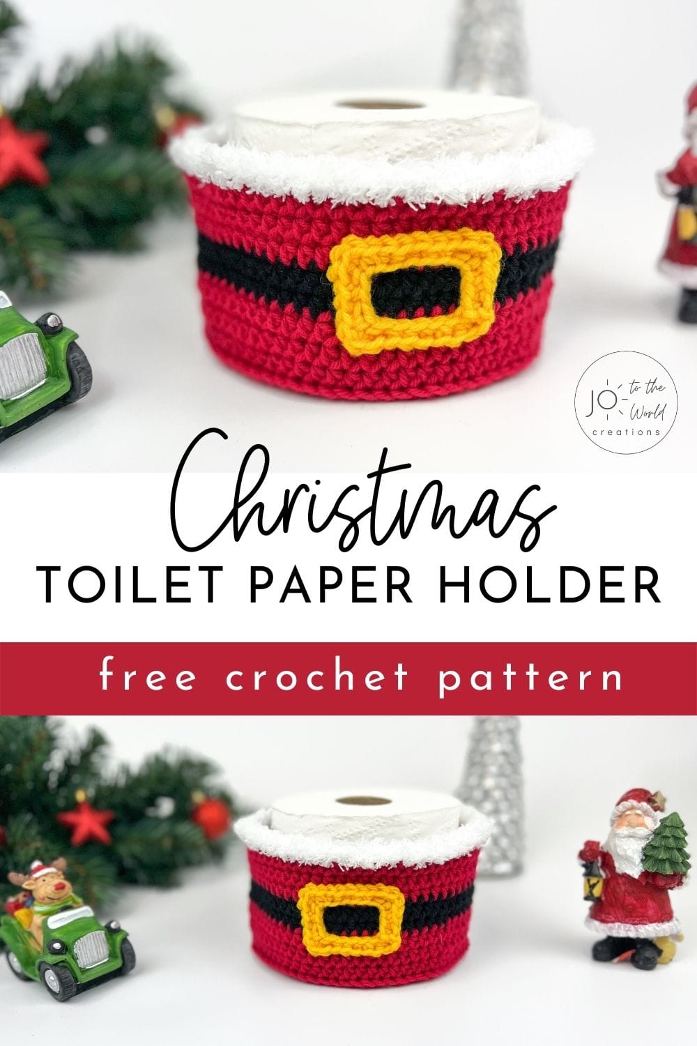 Christmas Toilet Paper Roll Holder Crochet Pattern