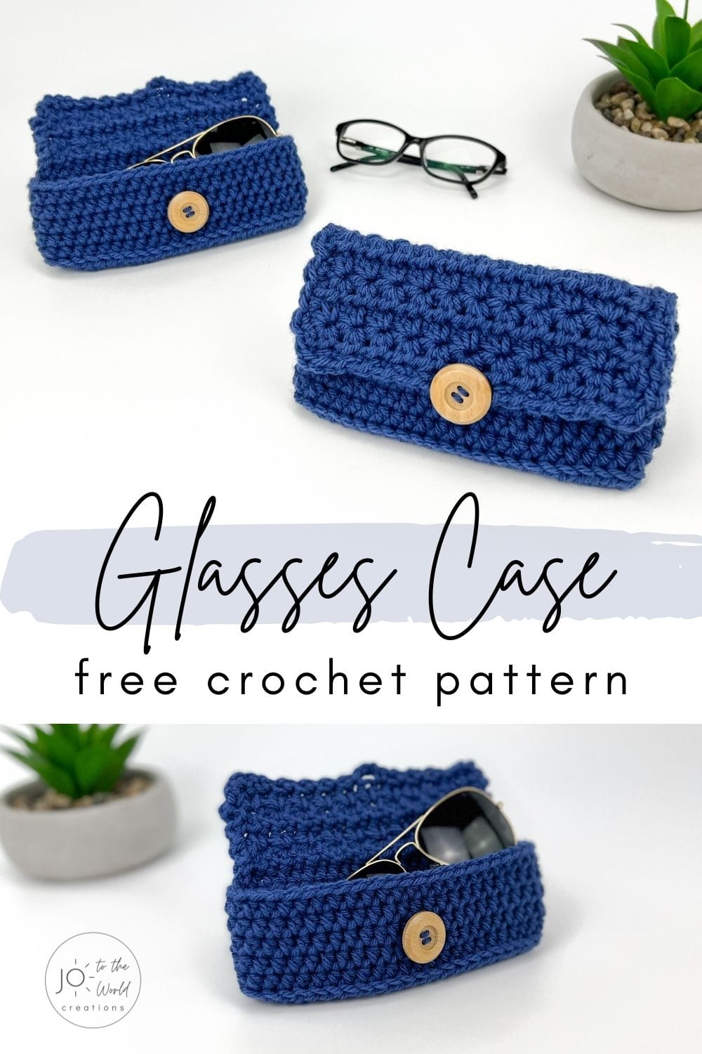 Crochet Glasses Holder - Free Crochet Pattern