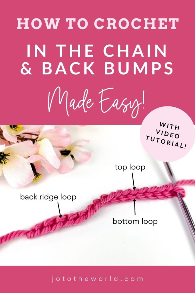 How to Crochet in the Chain and Back Bumps