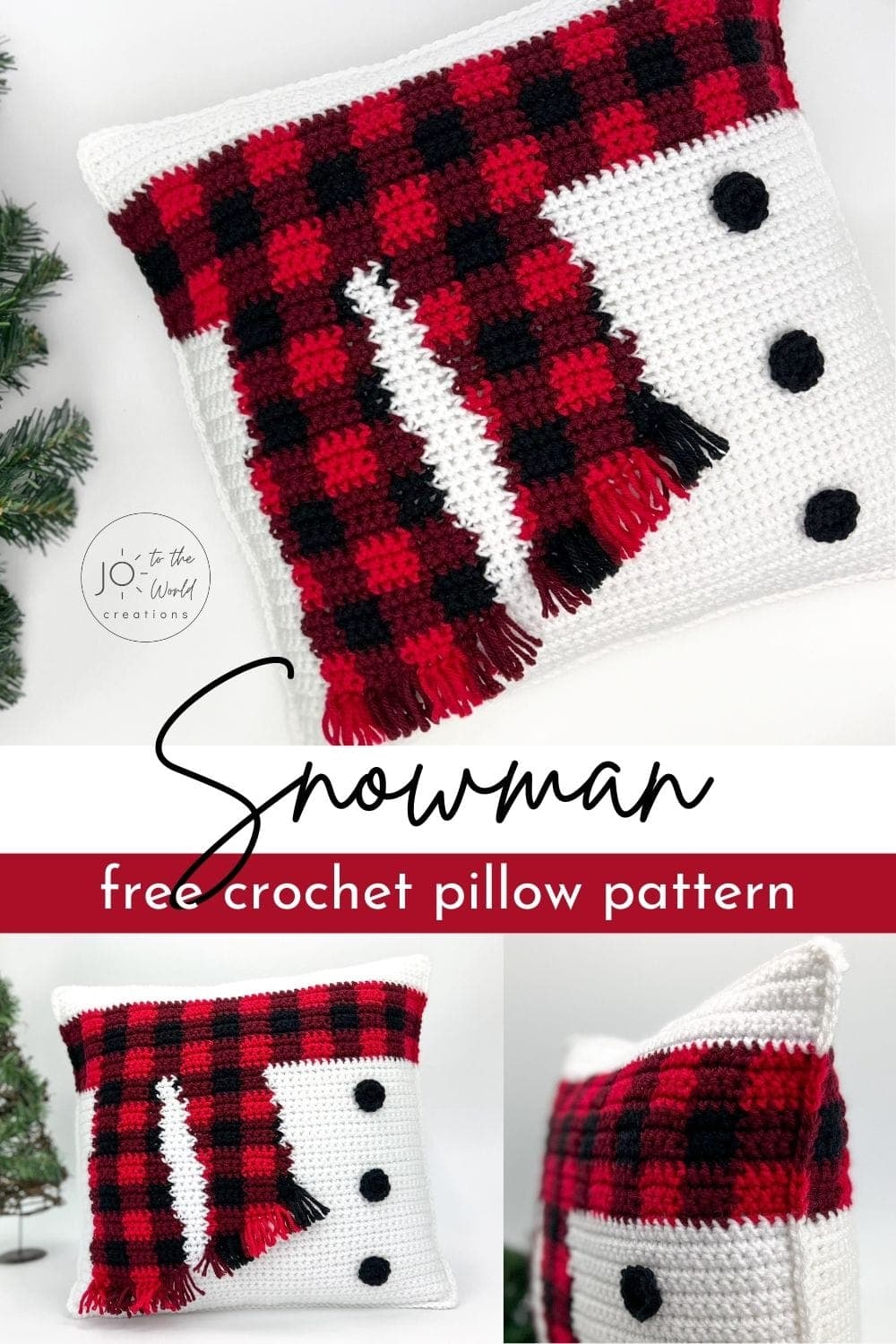 Free Snowman Crochet Pillow Pattern