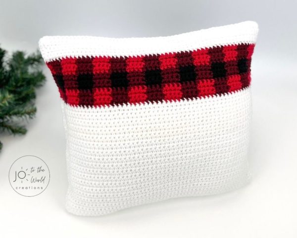 Snowman Pillow Pattern Back