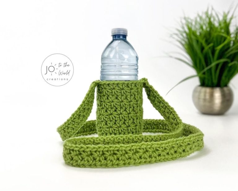 Water Bottle Holder – Free Crochet Pattern