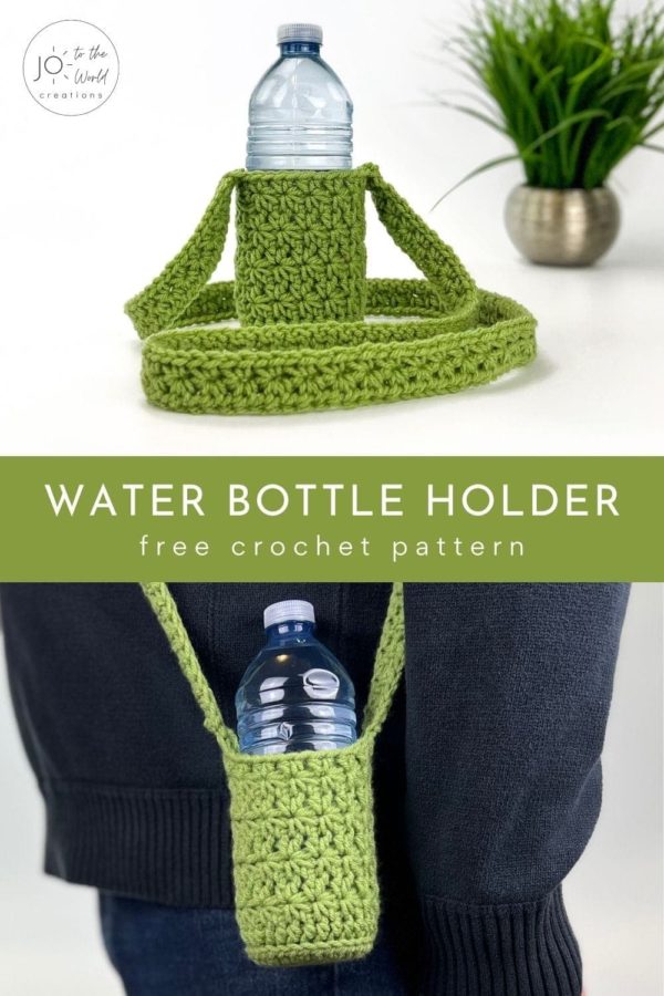 Water Bottle Holder - Free Crochet Pattern | Jo to the World Creations