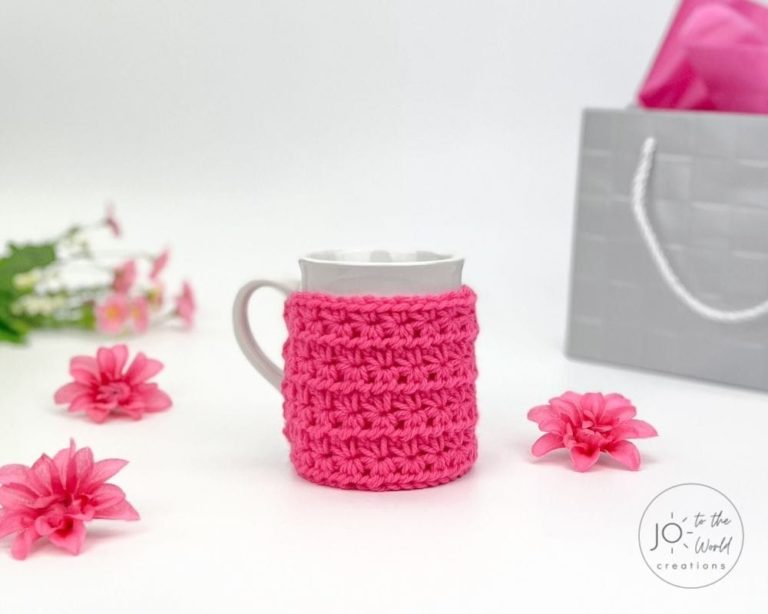 Crochet Coffee Cozy Pattern – Free