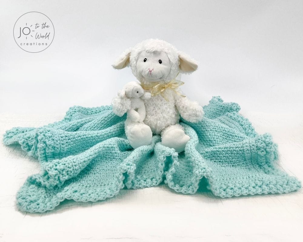 Easy Baby Blanket - Moss Stitch Crochet