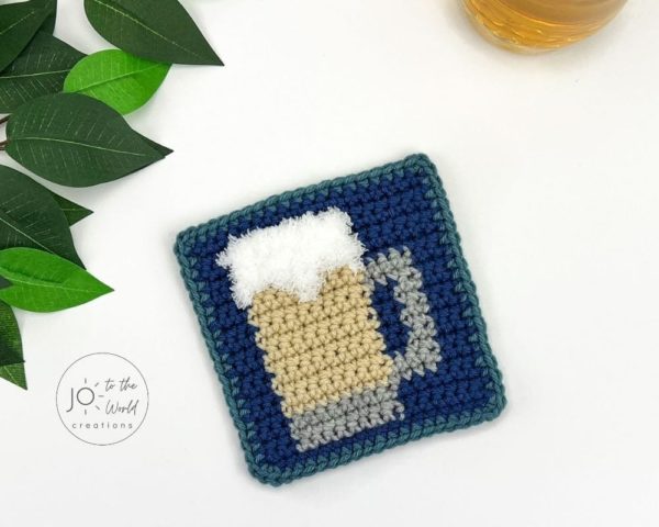 Beer Crochet Coaster