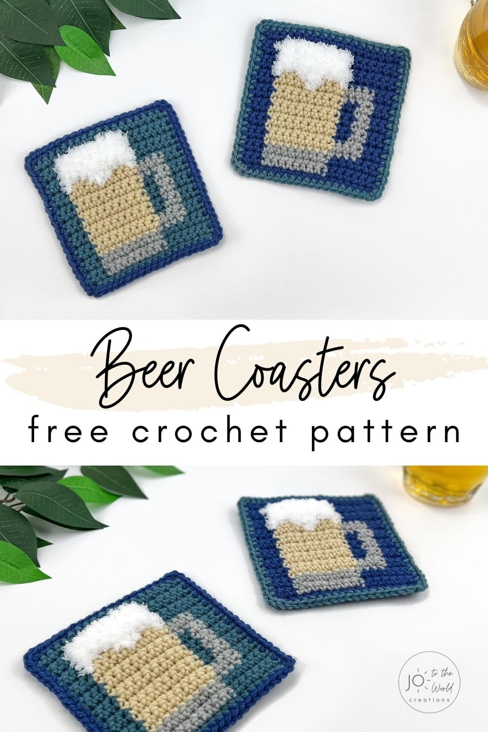 Crochet Coasters Free Crochet Pattern - Beer