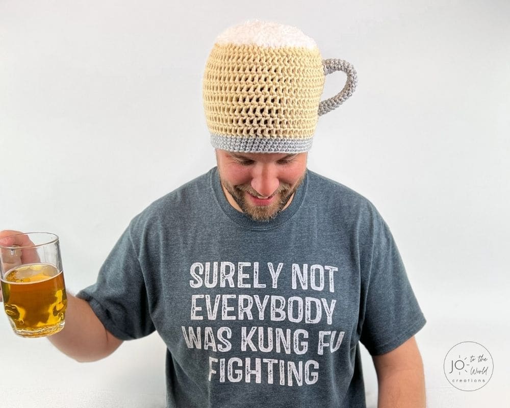 Crochet Beer Hat Free Pattern