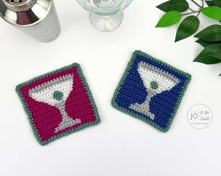 Martini Coasters – Free Crochet Pattern