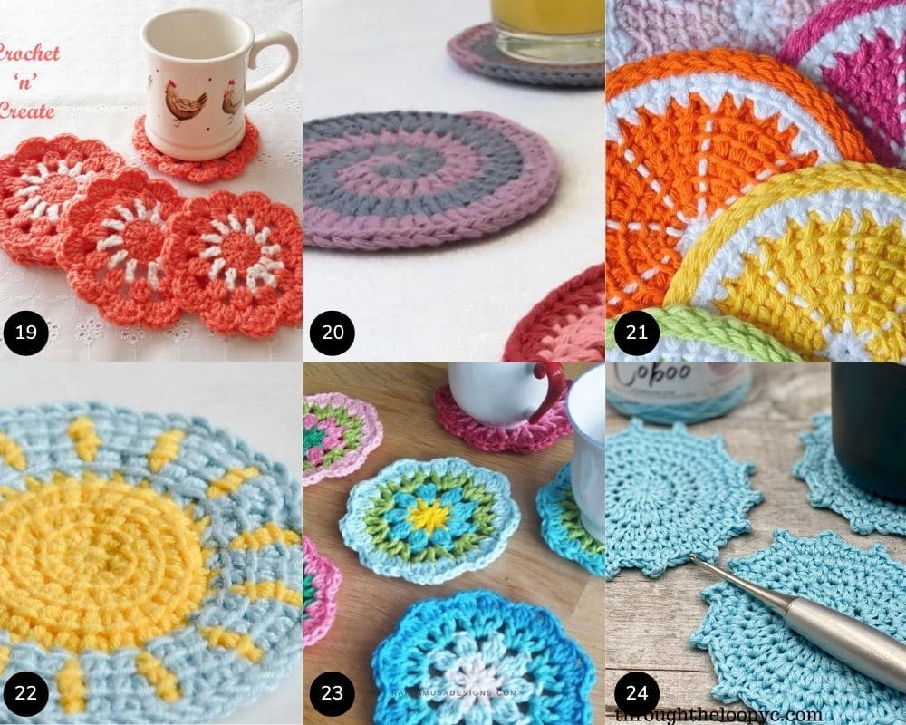 Round Crochet Coaster Patterns