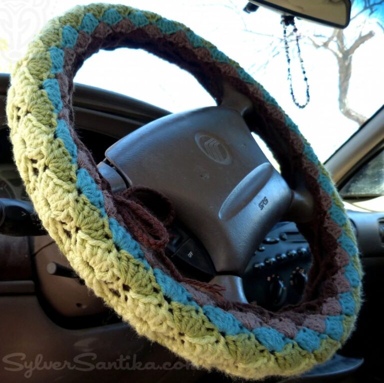 15 Amazing Crochet Steering Wheel Cover Patterns | Jo to the World