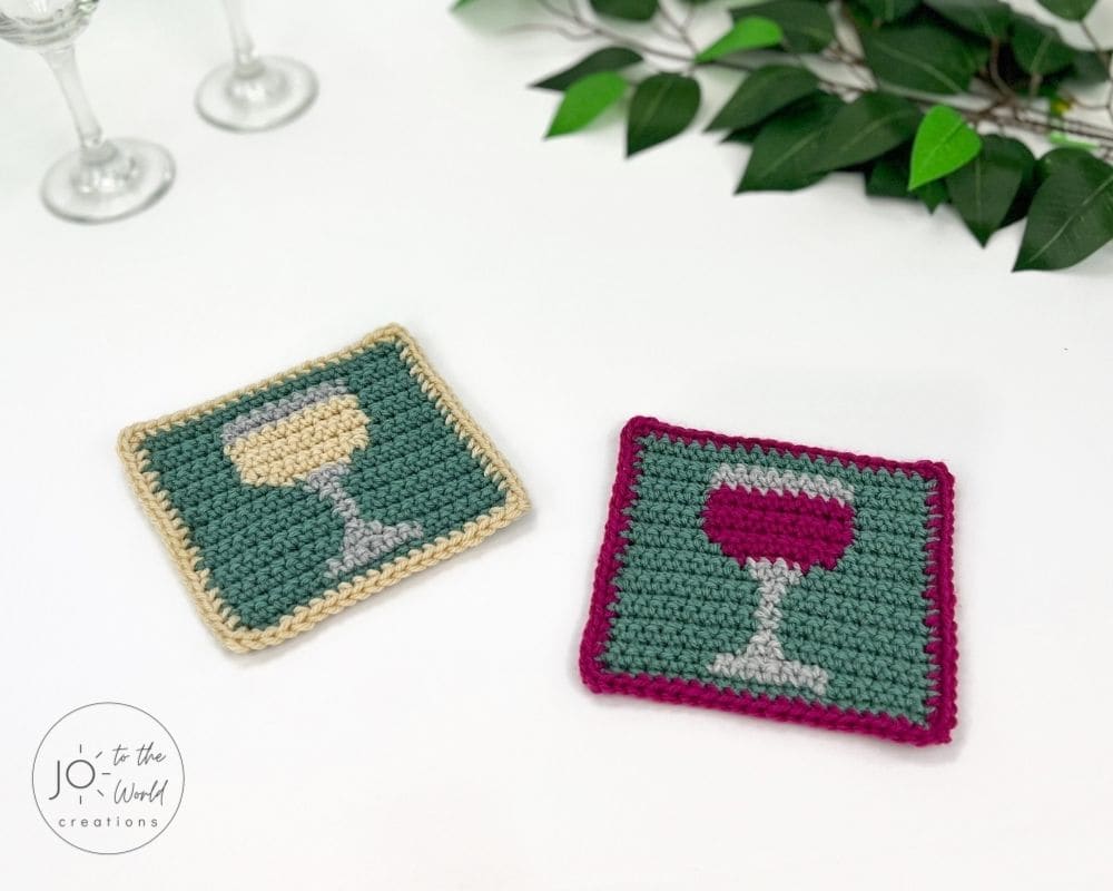 Crochet Wine Coasters Pattern