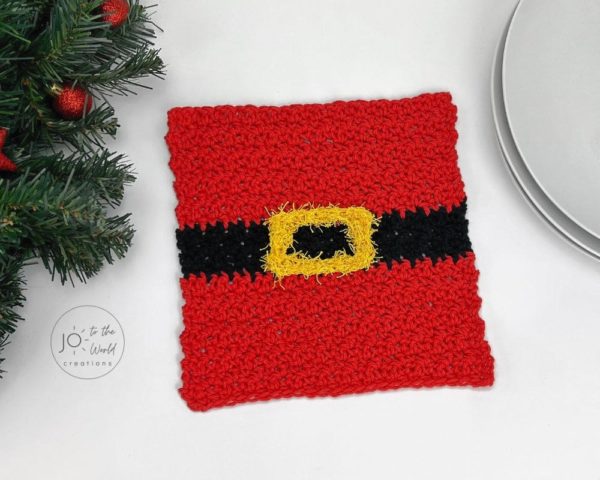 Christmas Crochet Dishcloth