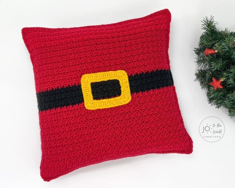 Crochet Christmas Pillow – Free Pattern