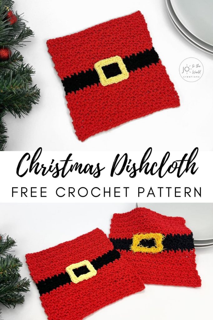 Christmas Dishcloth Free Crochet Pattern