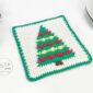Christmas Tree Dishcloth Crochet Pattern Free