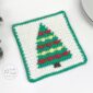 Free Christmas Tree Dishcloth Crochet Pattern