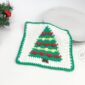 Crochet Christmas Tree Dishcloth Pattern