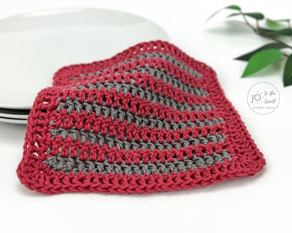 Free double crochet dishcloth pattern