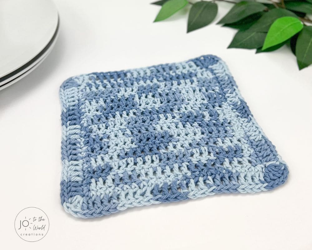 Double crochet dishcloth pattern