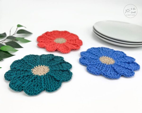 Crochet Flower Dishcloth Pattern