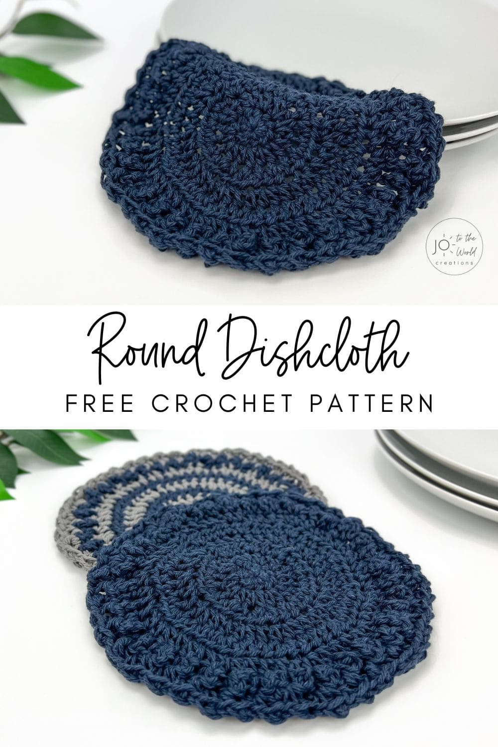 Round Crochet Dishcloth Free Pattern