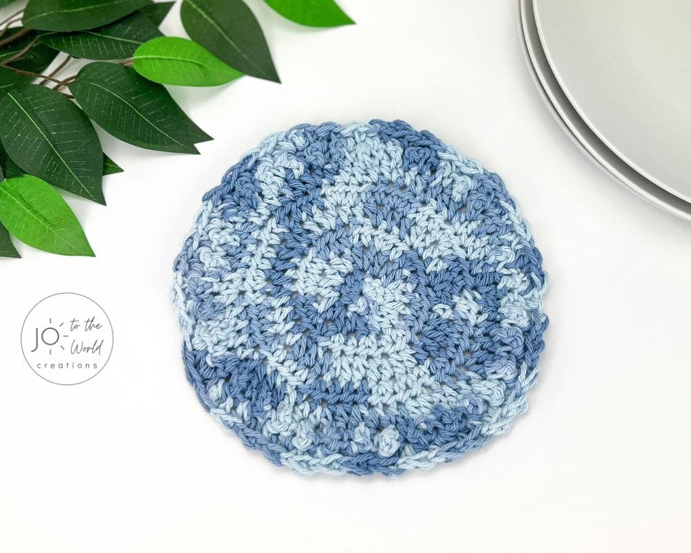 Round Crochet Dishcloth Pattern