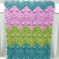Crochet chevron blanket