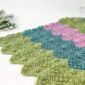 Textured crochet blanket