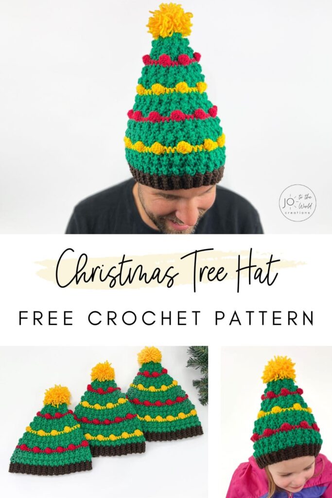 Crochet Christmas Tree Hat Pattern