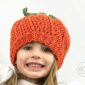 Crochet Pumpkin Hat - Toddler Size