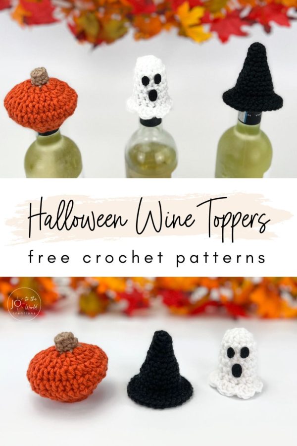 Crochet Halloween Wine Bottle Toppers - Free Patterns | Jo to the World ...