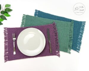 Easy placemat crochet pattern free