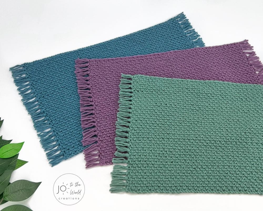 Free crochet placemat pattern
