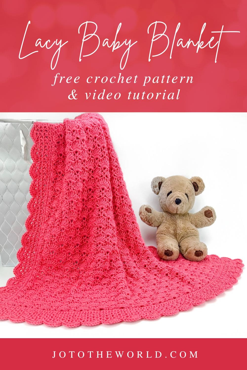 Free Easy Lacy Crochet Baby Blanket Pattern