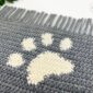 Paw print blanket crochet pattern