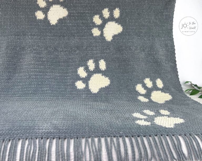 Paw Print Blanket