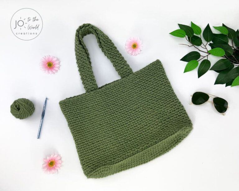 Easy Tote Bag - Free Crochet Pattern | Jo to the World Creations